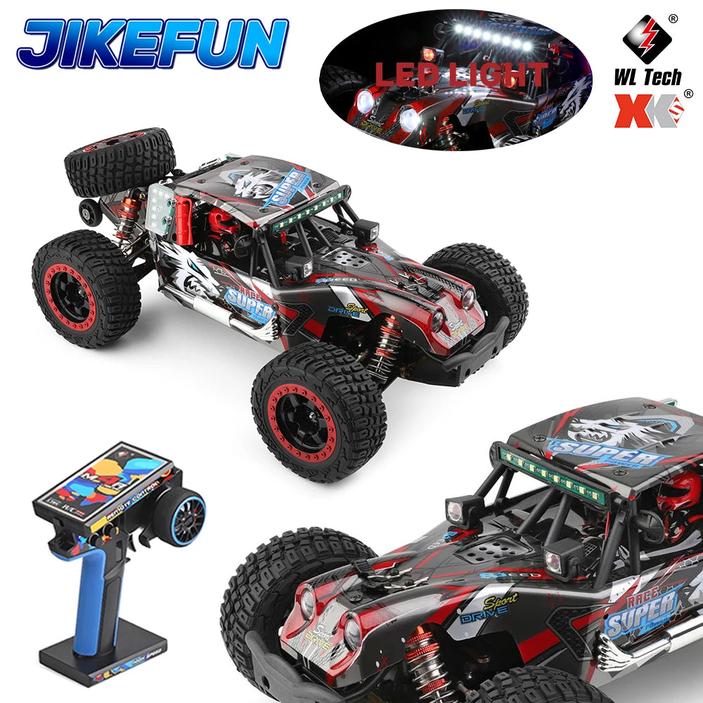 WLtoys 1/12 124028 RC Car 60KM/H High Speed 4WD Brushless Remote Control Vehicle 4x4 Off-road Crawler Model Toys for Adults