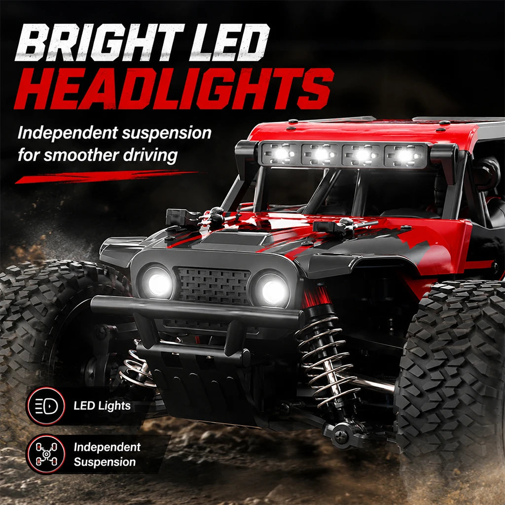 ZNLYRION RC Car Monster SG202MAX Scale1:16 Truck 4WD Brushless 55KM/H 2.4G Remote Control Off-Road Car with LED Lights for Boys Adults