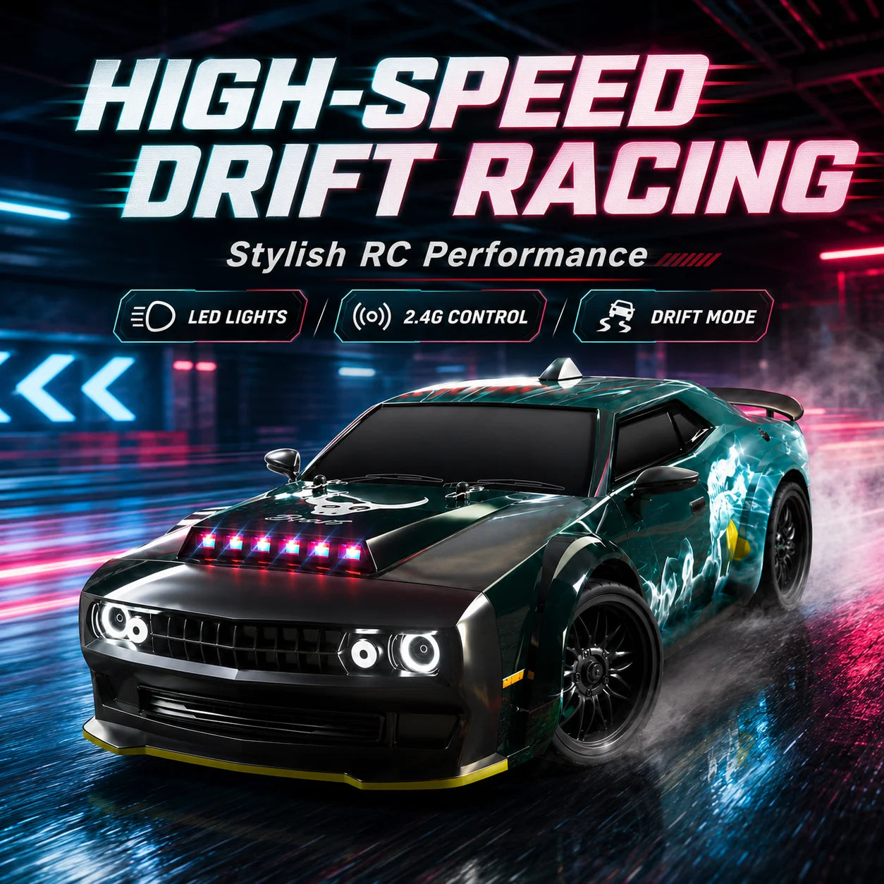 ZNLYRION 70KM/H RC Toy SG216PRO 4WD RC Drift Car 1:16 Scale  2.4G Remote Control Brushless Racing Car With LED Lights for Adults