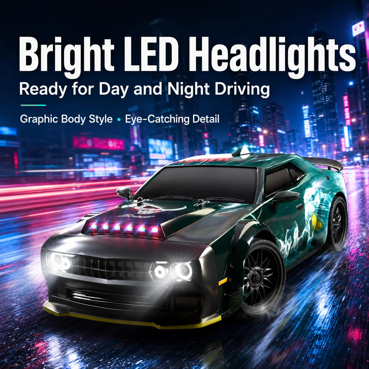 ZNLYRION 70KM/H RC Toy SG216PRO 4WD RC Drift Car 1:16 Scale  2.4G Remote Control Brushless Racing Car With LED Lights for Adults
