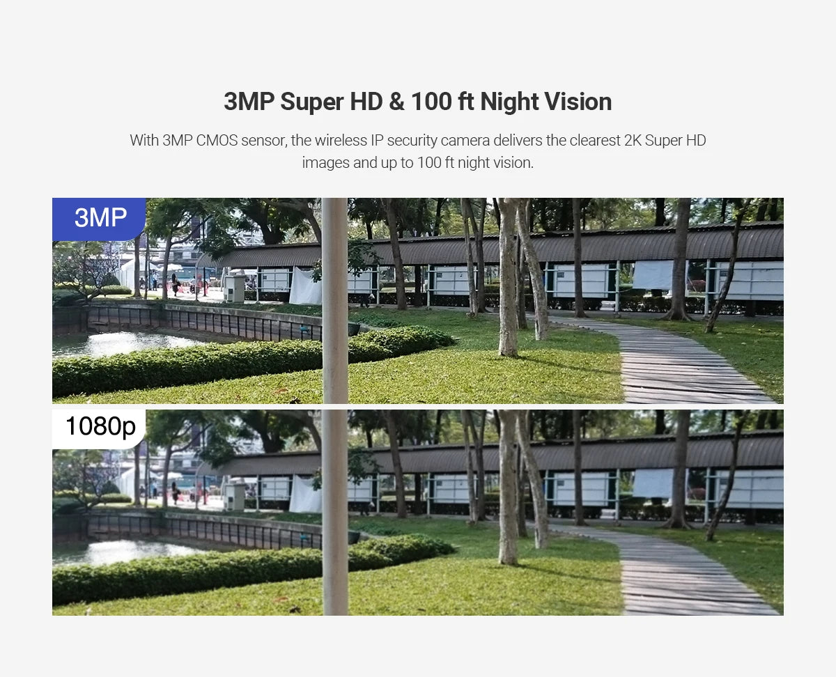ANNKE WiFi Video Surveillance System with 5MP NVR 3MP IP Cameras Audio Recording Security Cameras AI Detection CCTV Cameras Kit