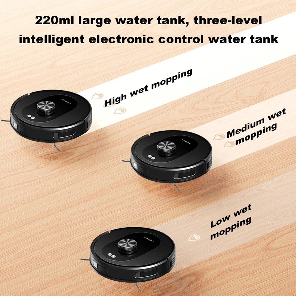 2026 Upgrade Liectroux T9 Robot Vacuum Cleaner Mop, LDS Navigation, 6500Pa, Multi-Floor Mapping, Carpet Boost, Anti-Tangle Brush