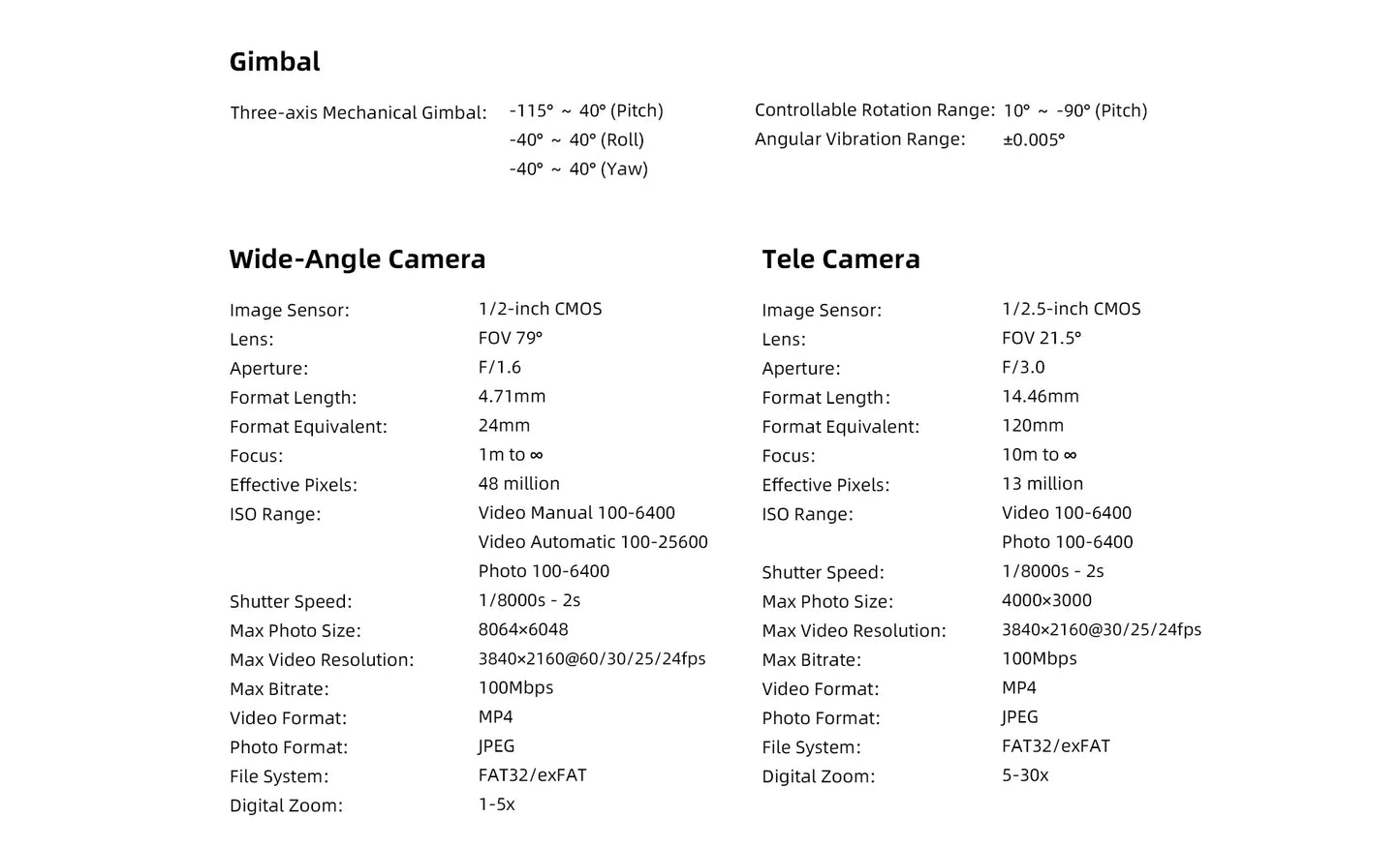 FIMI X8 Tele Max 4K Professional Drone Wide-Angle Tele Camera 30x Hybrid Zoom 3-axis Gimbal AI Super Night Video RC Quadcopter