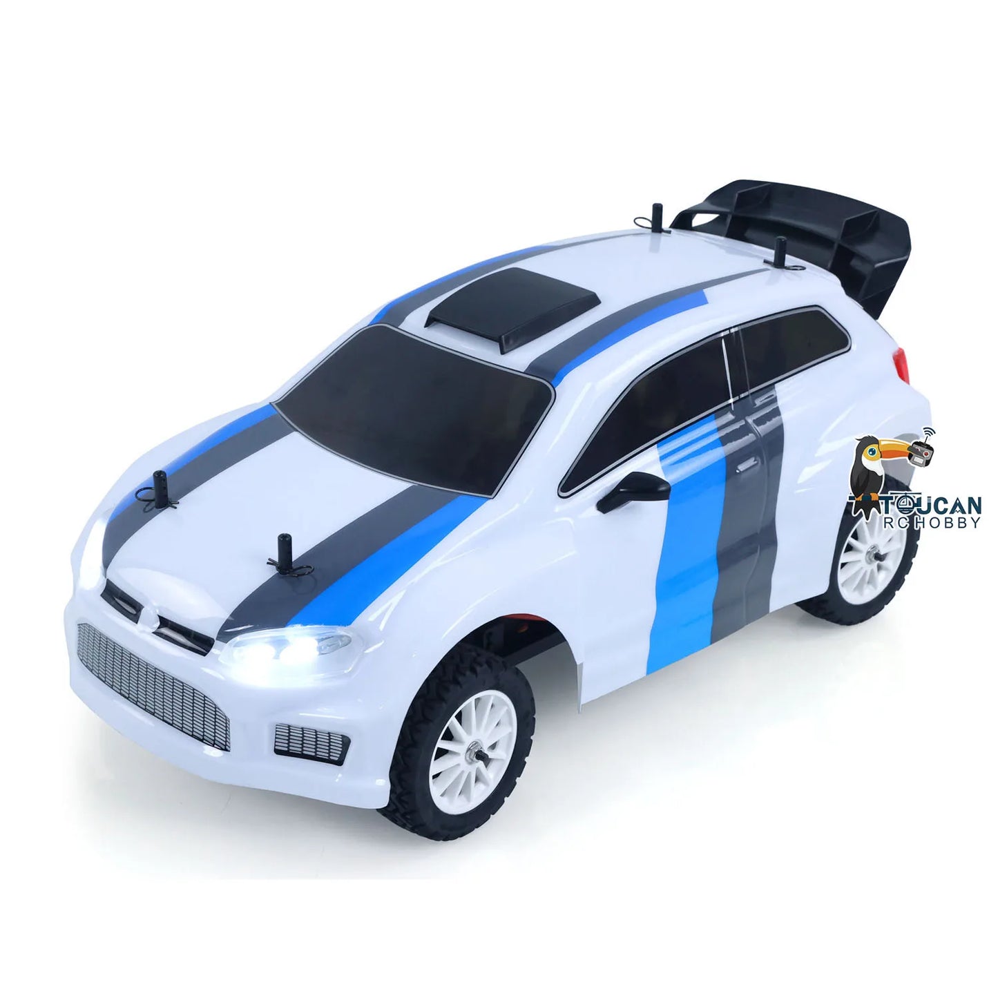 Toys 1/10 70KM/H Remote Control Car RC Brushless Electric Car Hobbywing 4*4 60A ESC 3 Differentials Metal Gears with Light System