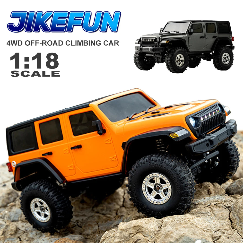 1/18 Scale RC Car C8801 RC Model 2.4G 4WD Simulation Off-Road Crawler Climbing Remote Control Truck with LED Lights Toys
