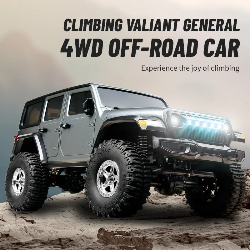 1/18 Scale RC Car C8801 RC Model 2.4G 4WD Simulation Off-Road Crawler Climbing Remote Control Truck with LED Lights Toys