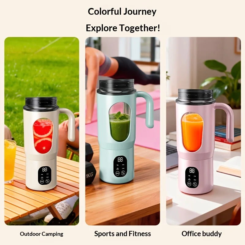 Local Stock New Portable Juice Maker Blender for Shakes Smoothie 580ML Durable Juicer 8 Blades 2 in 1 Blender Bottle Extractor