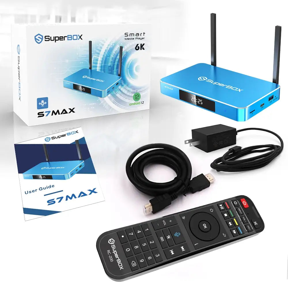 2026 SuperBOX S7 MAX - Newest Version - 6K UHD Android - 7 Day Time Shift
