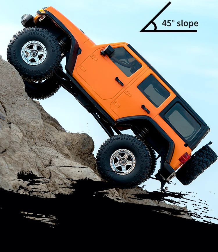 1/18 Scale RC Car C8801 RC Model 2.4G 4WD Simulation Off-Road Crawler Climbing Remote Control Truck with LED Lights Toys