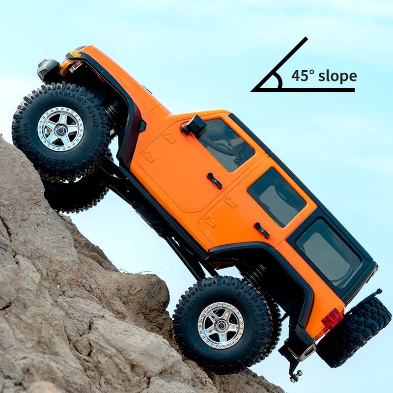1/18 Scale RC Car C8801 RC Model 2.4G 4WD Simulation Off-Road Crawler Climbing Remote Control Truck with LED Lights Toys