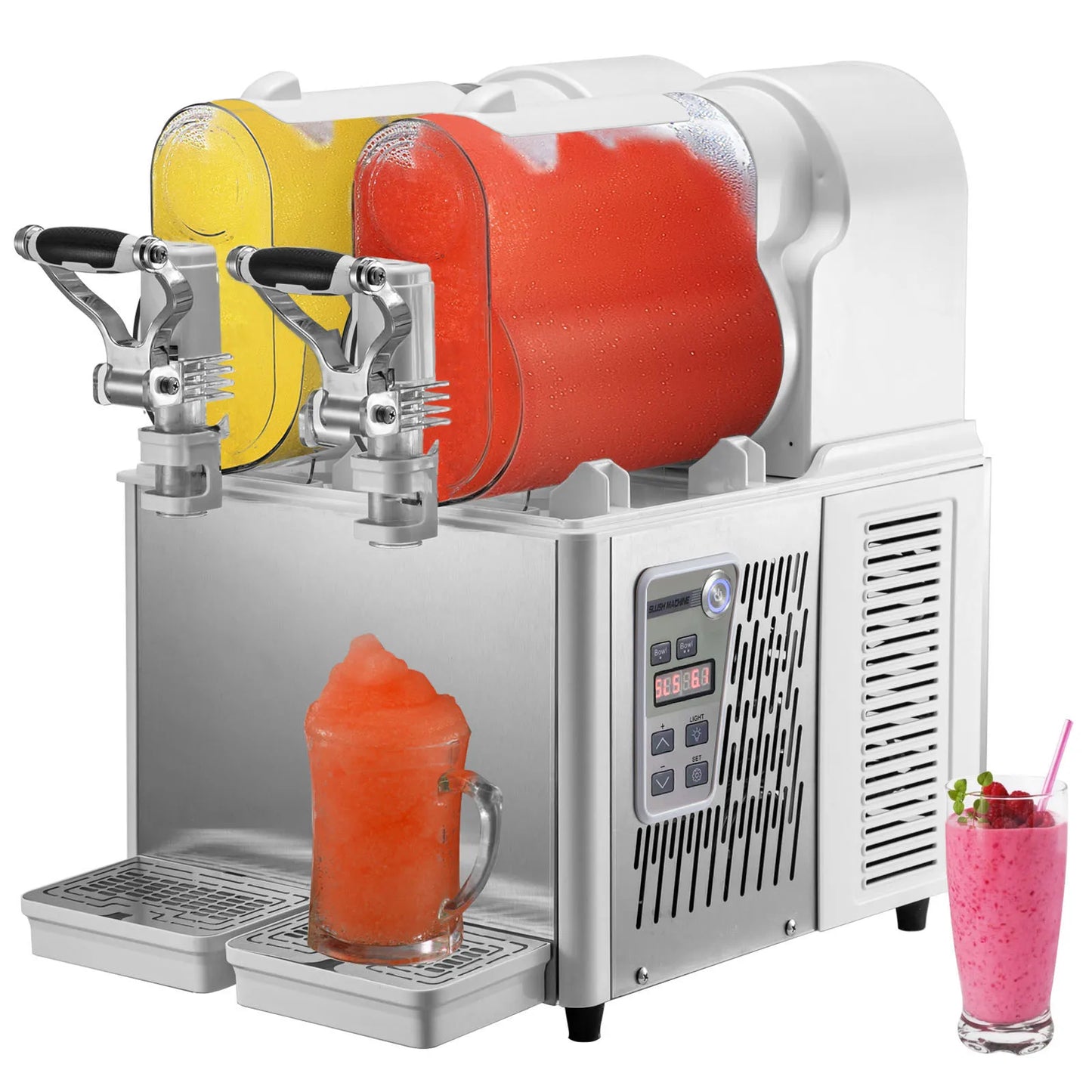 SucceBuy 3/6L 1/2 Jar Commercial Slushie Machine Slush Maker Frozen Drink Dispenser Juice Smoothie Granita Vending Machine