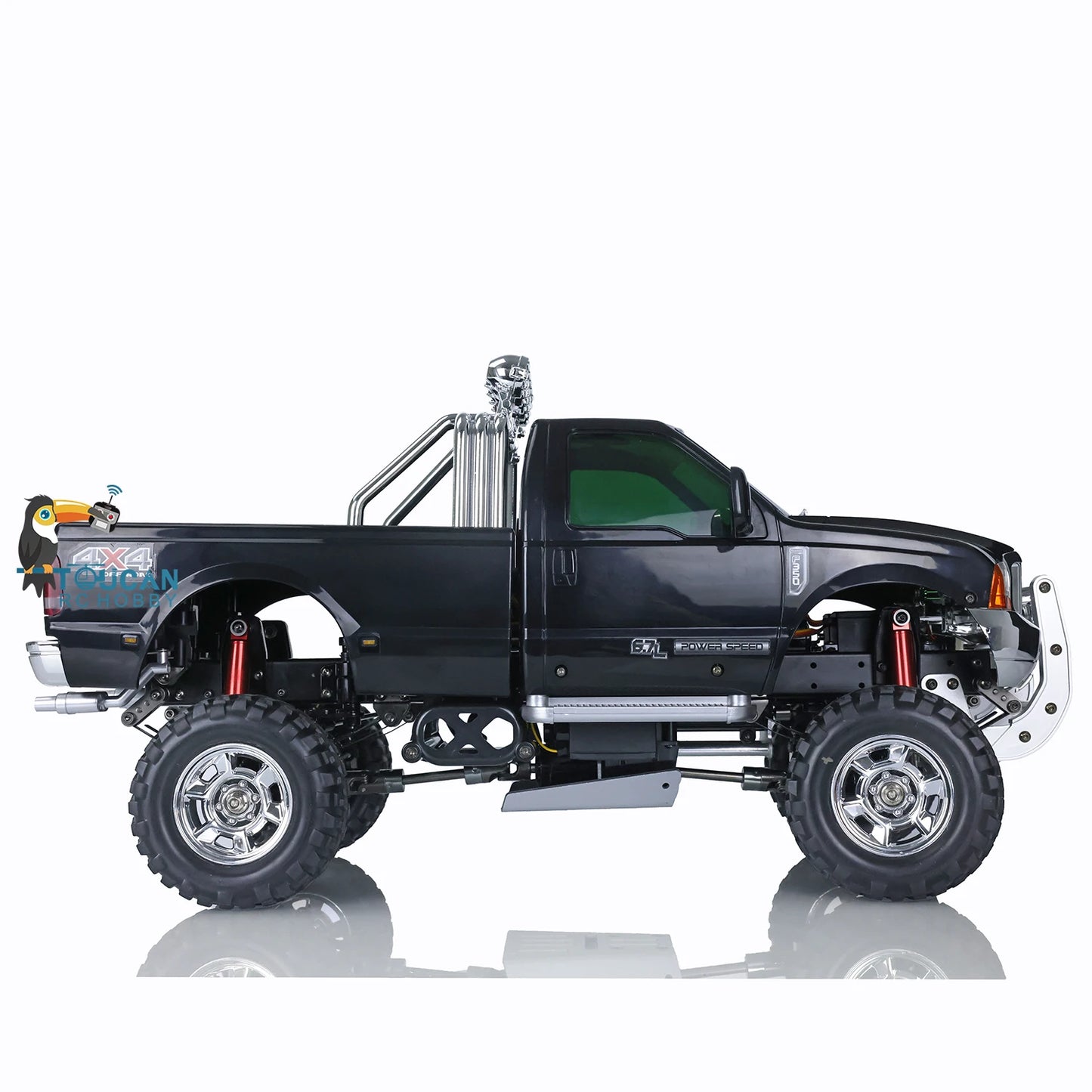 1/10 Off-road RC HG Pickup Truck P410 4*4 Rally Racing Crawler Car 2.4G Radio Motor ESC 540 Brushed Motor 160A Brushed ESC Model Car