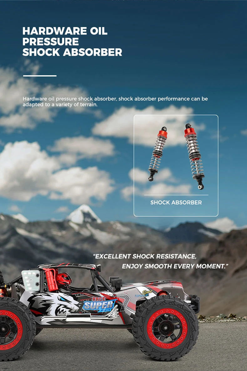WLtoys 1/12 124028 RC Car 60KM/H High Speed 4WD Brushless Remote Control Vehicle 4x4 Off-road Crawler Model Toys for Adults