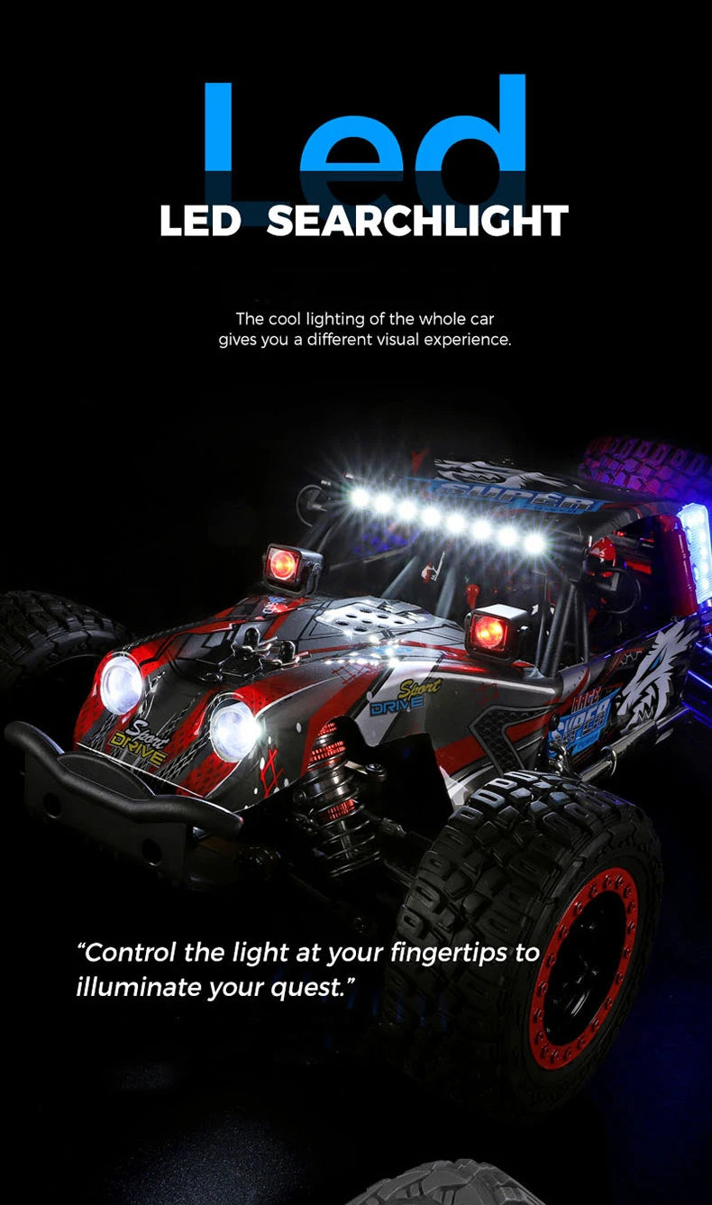 WLtoys 1/12 124028 RC Car 60KM/H High Speed 4WD Brushless Remote Control Vehicle 4x4 Off-road Crawler Model Toys for Adults