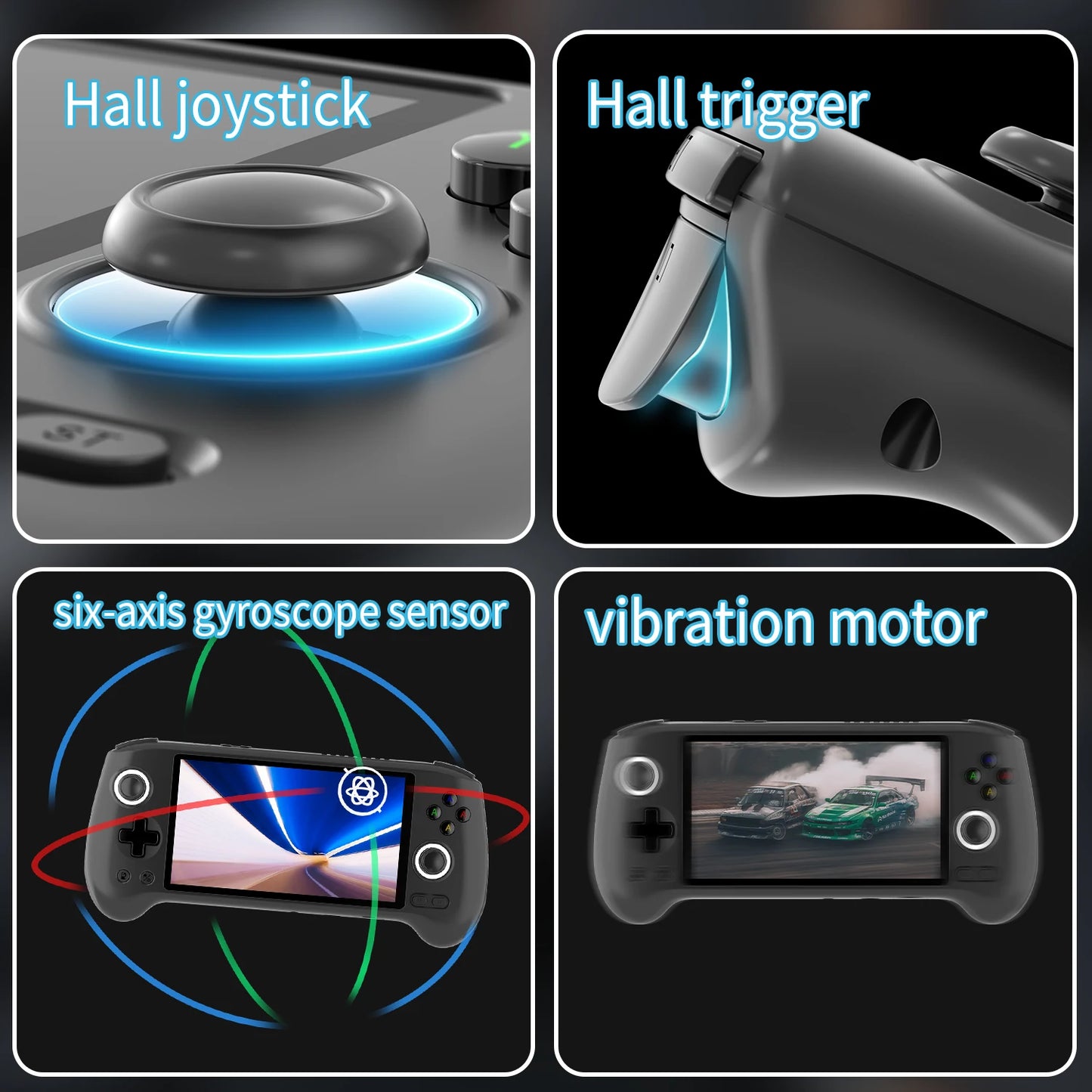 ANBERNIC RG556 Retro Handheld Game Android 13 5.48 inch Touch OLED Screen Support DP WiFi Bluetooth Hall Rocker Battery 5500mAh