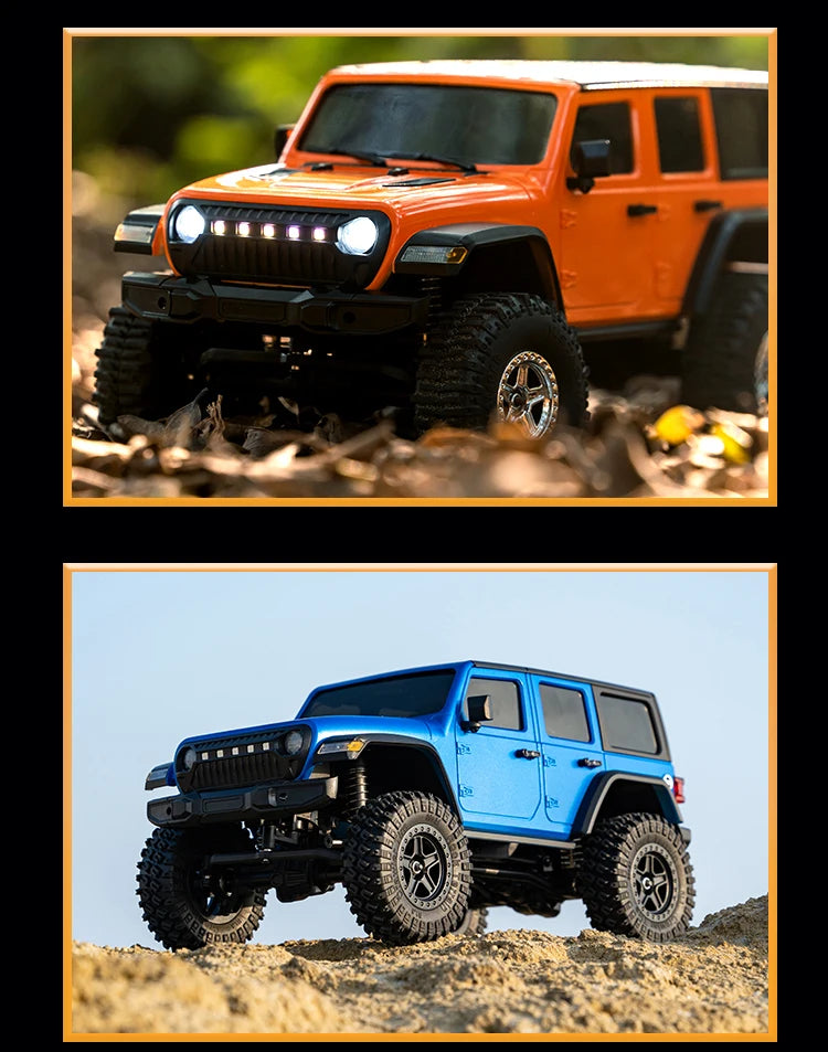 1/18 Scale RC Car C8801 RC Model 2.4G 4WD Simulation Off-Road Crawler Climbing Remote Control Truck with LED Lights Toys