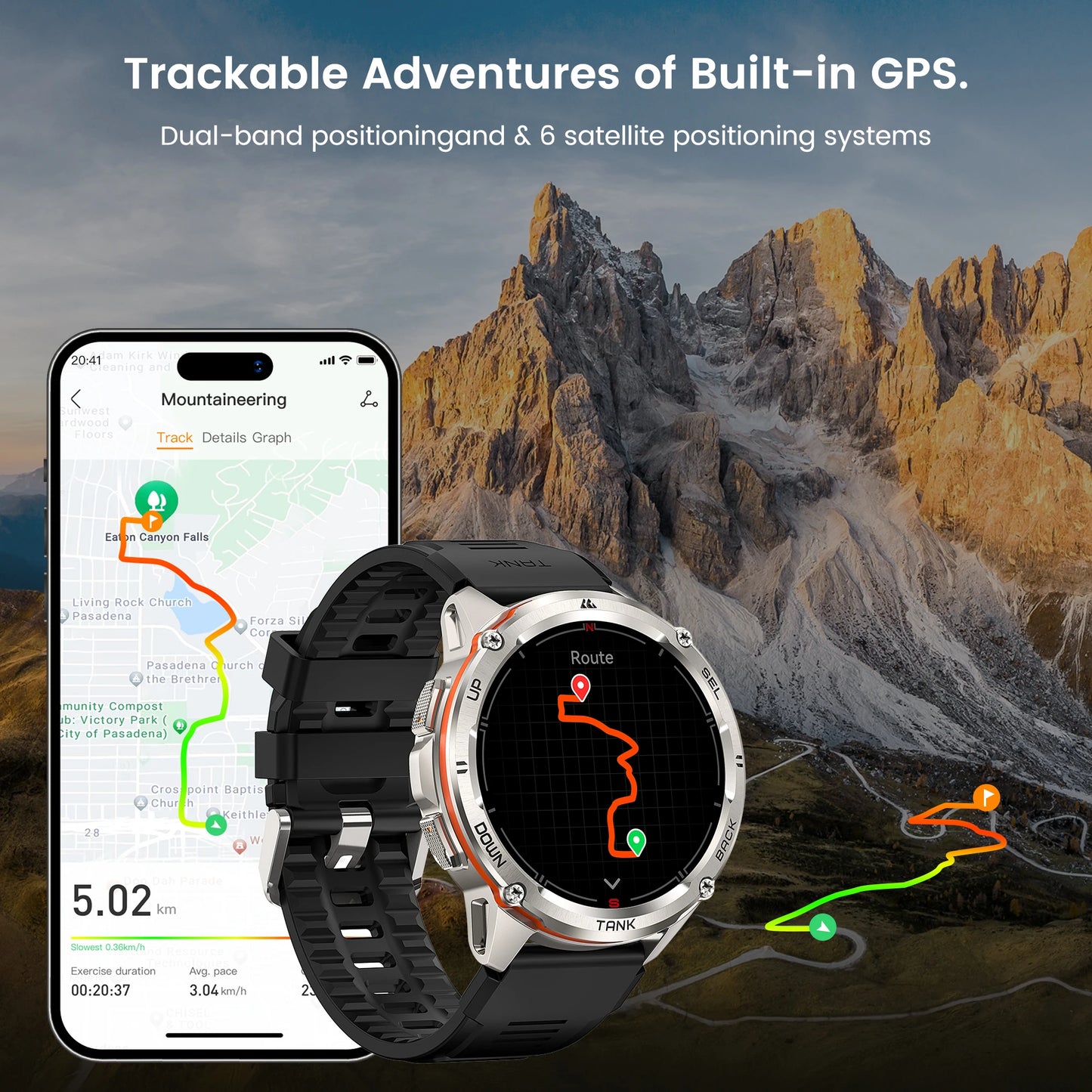 2025 Original KOSPET TANK T3 Ultra GPS Smart Watch for Men Rugged Smartwatch 470mAh Fitness AMOLED Bluetooth Electronic Watches
