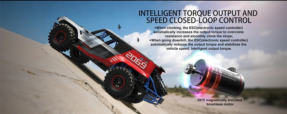 MJX HYPER GO H8P 1/8 Scale RC Car 3S Brushless RTR 4WD Off-Road Climbing Vehicle Simulation Remote Control Toys ﻿as Gift