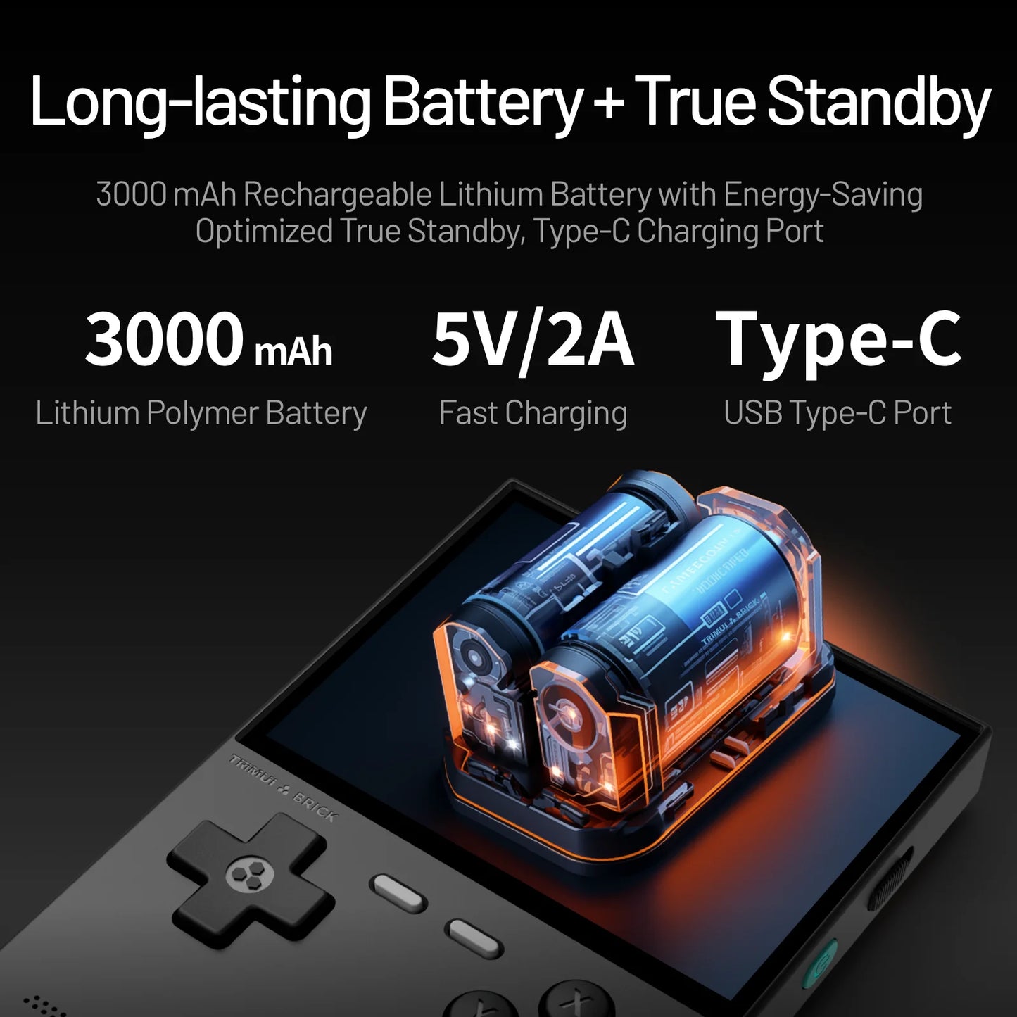 Trimui Brick Mini Retro Handheld Console 3.2" Full-Laminated IPS 400PPI 1024x768 Screen 3000mAh Open Source Portable Gaming EmulatorGifts