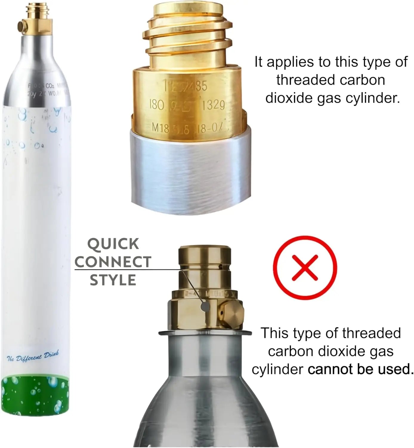 304 StainlSteel Sparkling Water Maker -Carbonates Any Drink Soda Maker, Carbonator Machine with BPA