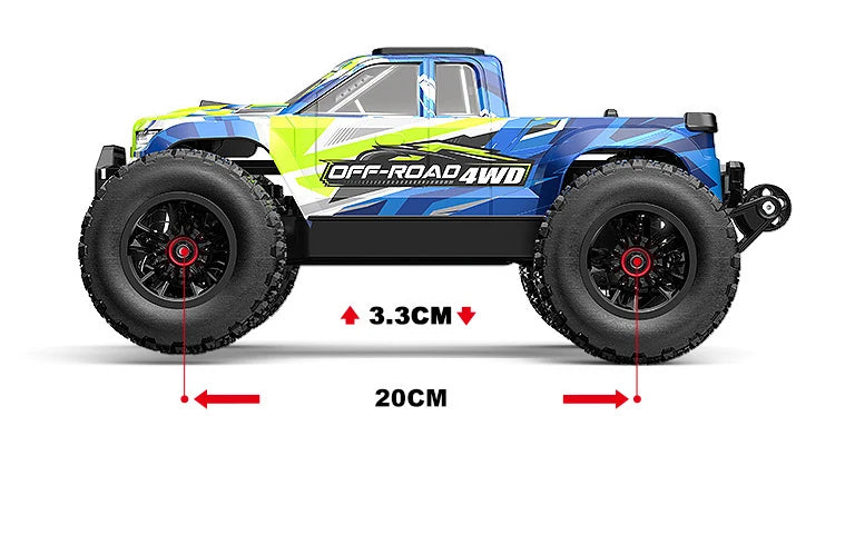 HYPER GO MJX 14207 14208 1/14 RC Car 41-53km/h Brushless 2.4G Remote Control 4WD Off-road High Speed RC Car Truck Hobby Toy