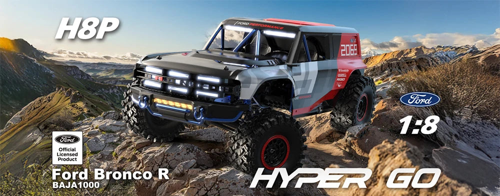 MJX HYPER GO H8P 1/8 Scale RC Car 3S Brushless RTR 4WD Off-Road Climbing Vehicle Simulation Remote Control Toys ﻿as Gift