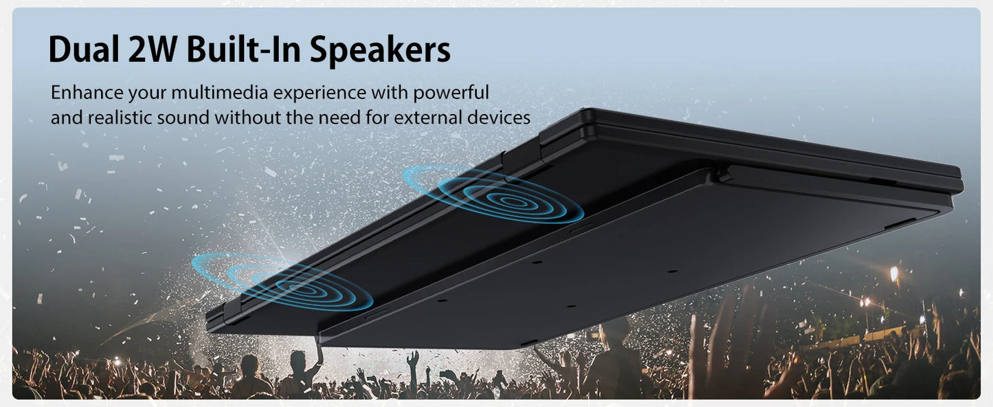 UPERFECT Delta 100HZ Dual Portable Monitor 18.5' 1080P FHD IPS Folding Stacked Triple Laptop Screen Extender USB-C Plug & Play Travel Extended Computer Display For Laptop PC Windows Mac W/Stand & VESA Mountable