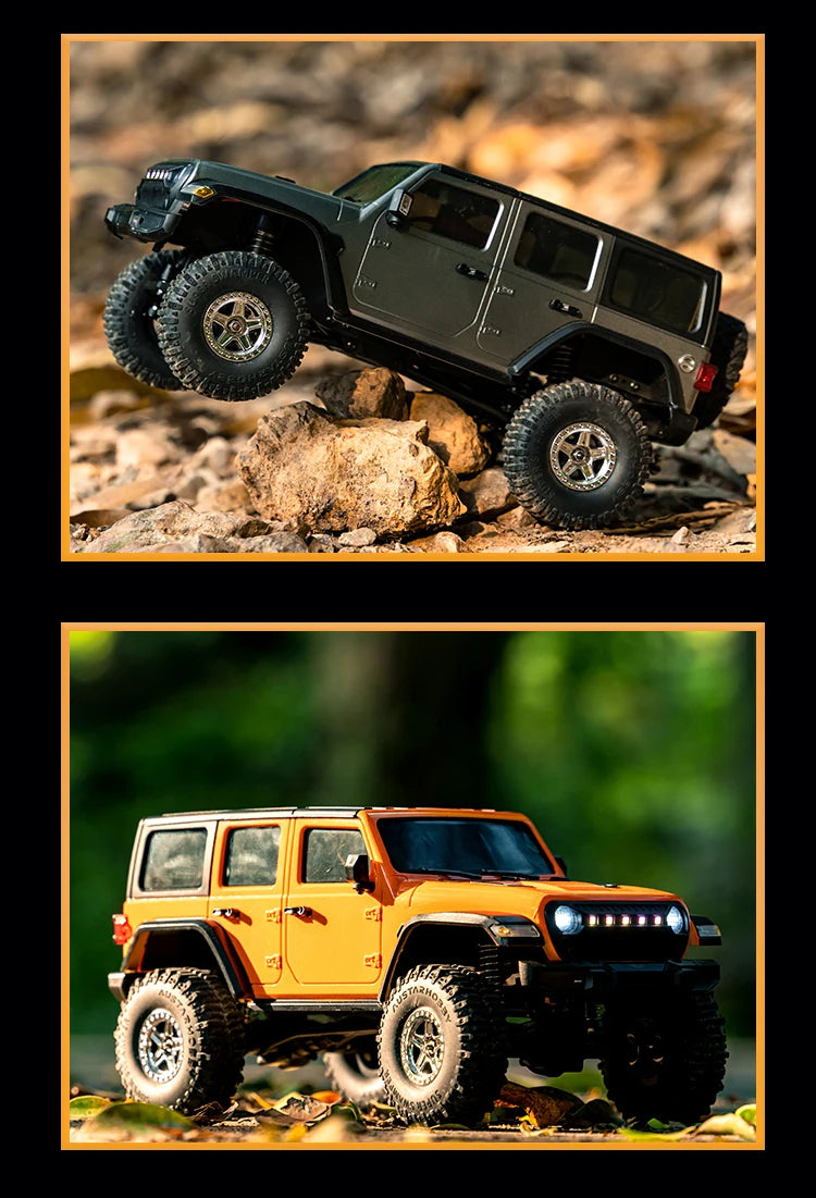 1/18 Scale RC Car C8801 RC Model 2.4G 4WD Simulation Off-Road Crawler Climbing Remote Control Truck with LED Lights Toys