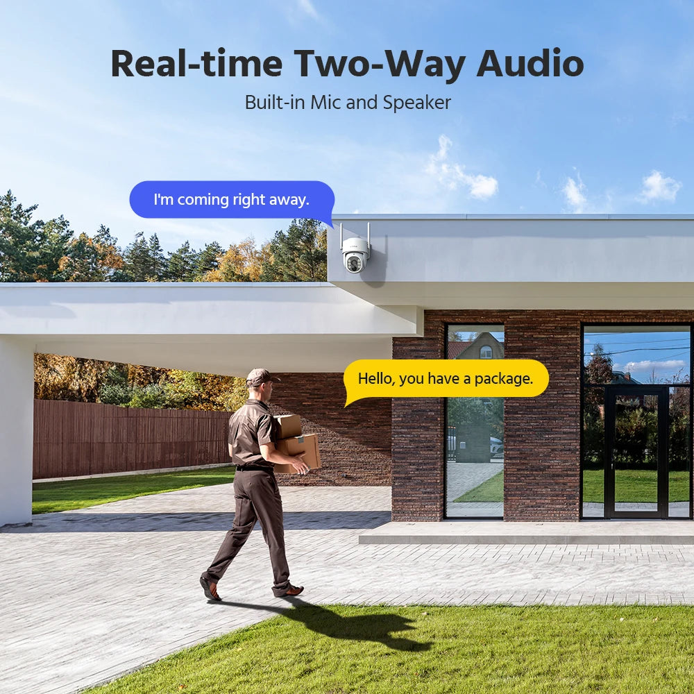Annke 4MP Wireless PT Solar Camera 16CH NVR 2.4G&5.8G dual-band Security Camera Solar Built-in Battery wireless camera system