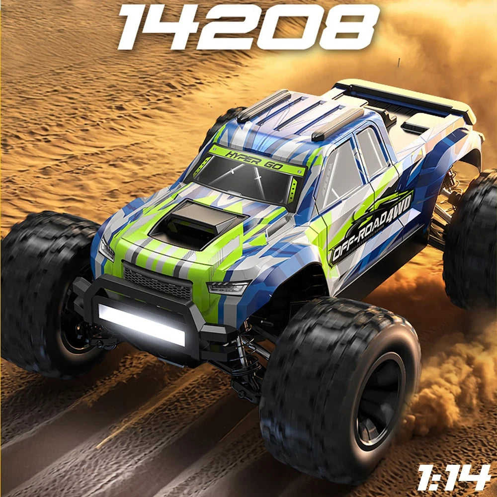 HYPER GO MJX 14207 14208 1/14 RC Car 41-53km/h Brushless 2.4G Remote Control 4WD Off-road High Speed RC Car Truck Hobby Toy