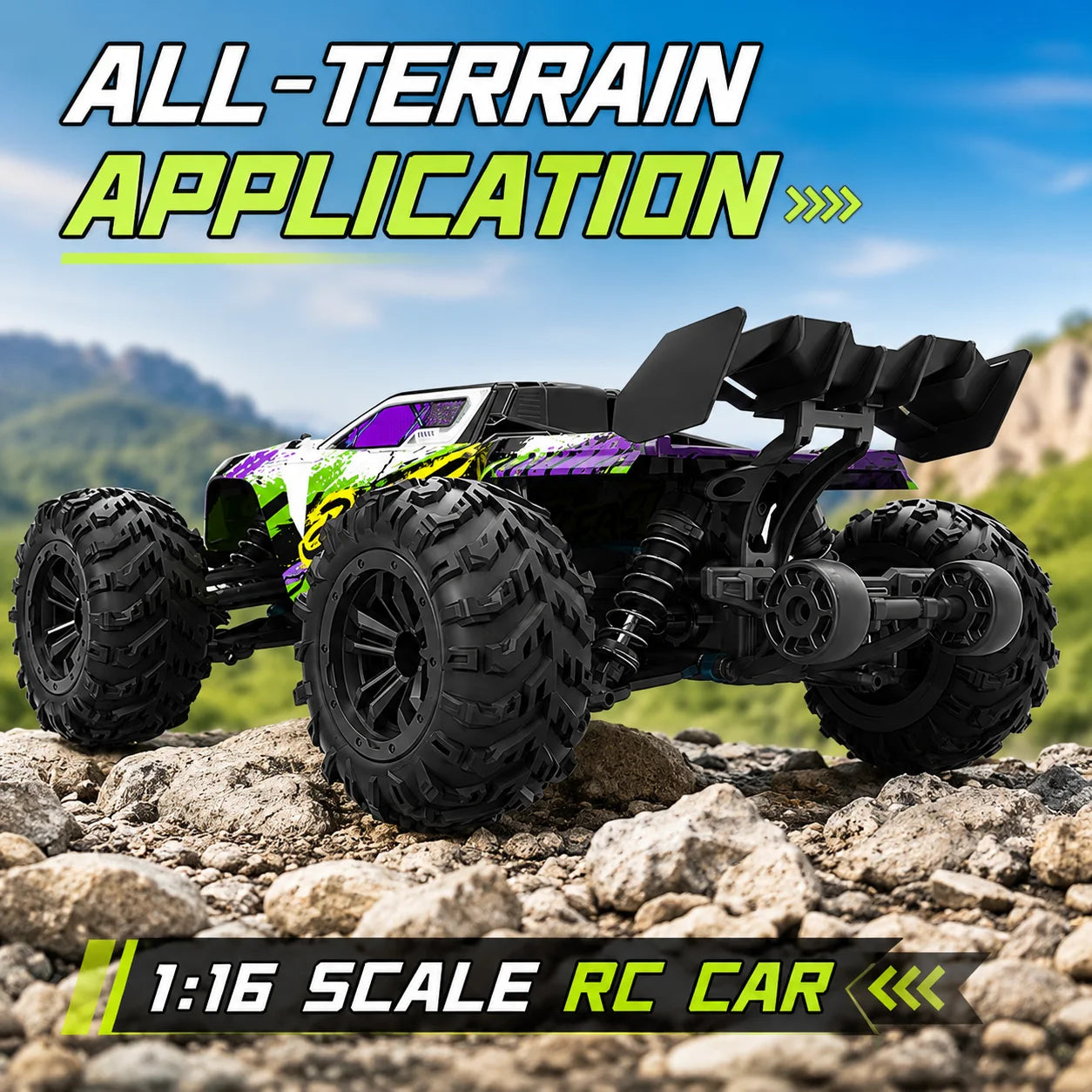 ZNLYRION RC Buggy 1:16 4 Wheel Drive Off-Road SG116MAX PRO Vehicle Optional Brushless Motor Anti-Slip Tire Remote Control Racing Truck