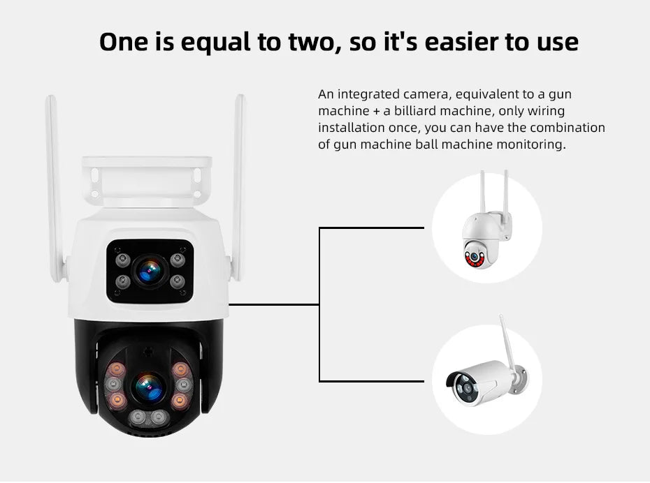 KERUI 6MP HD Dual Lens WIFI IP Camera 8CH NVR Wireless Home Security Camera System Kit Surveillance CCTV Night Vision