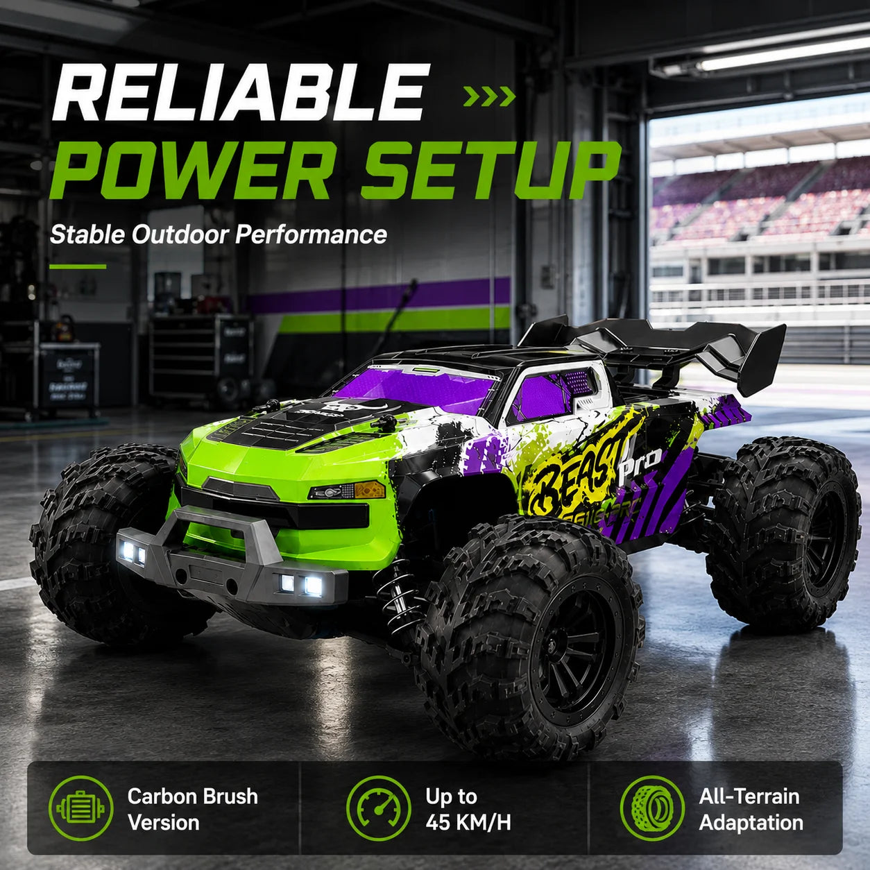 ZNLYRION RC Buggy 1:16 4 Wheel Drive Off-Road SG116MAX PRO Vehicle Optional Brushless Motor Anti-Slip Tire Remote Control Racing Truck