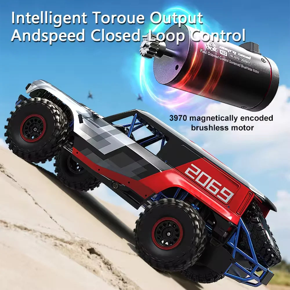MJX HYPER GO H8P 1/8 Scale RC Car 3S Brushless RTR 4WD Off-Road Climbing Vehicle Simulation Remote Control Toys ﻿as Gift