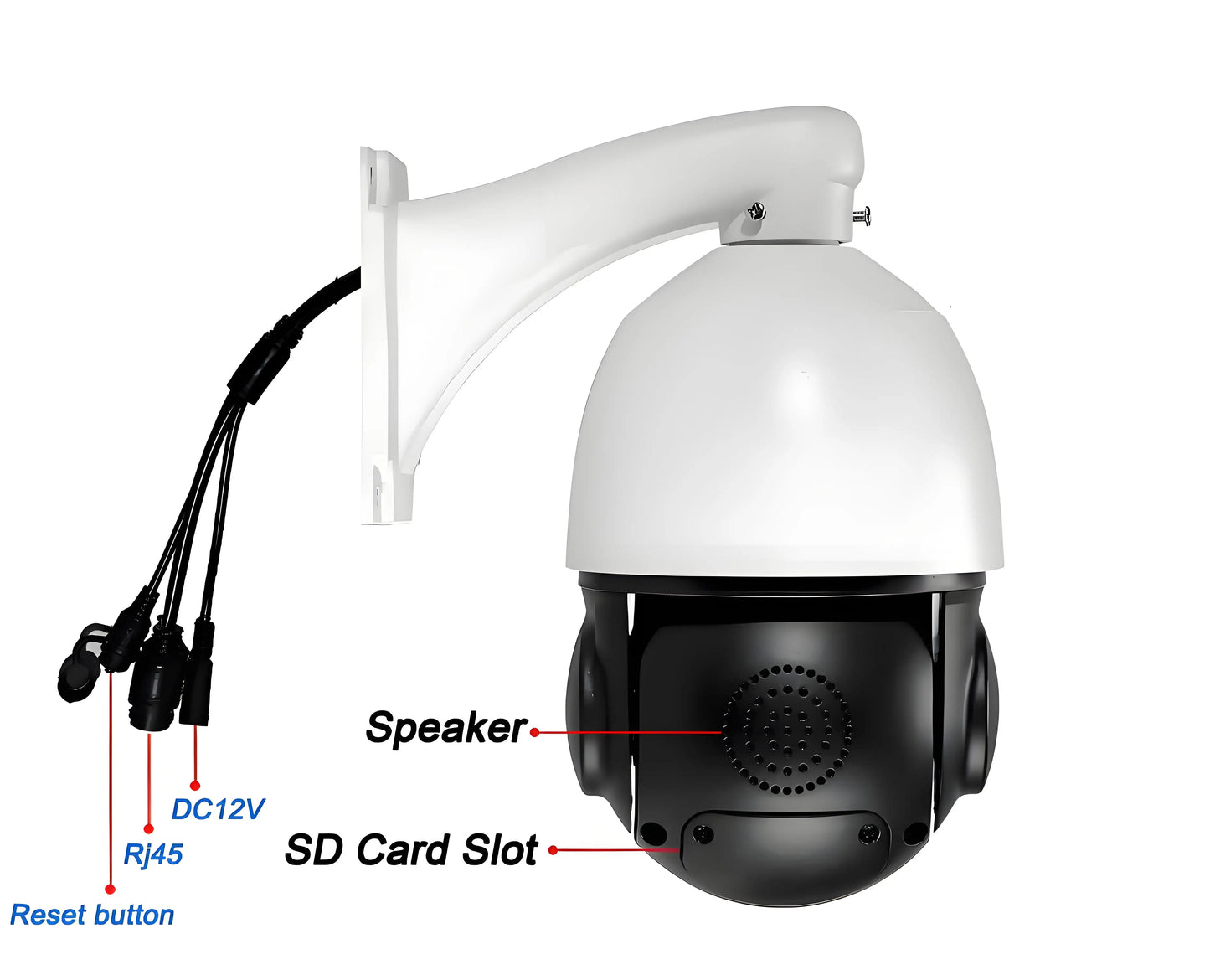 Laser Infrared Full Color Auto Tracking Cruise 8MP 4K 90X Optical Zoom 360° Onvif POE PTZ IP Surveillance Speed Dome Camera