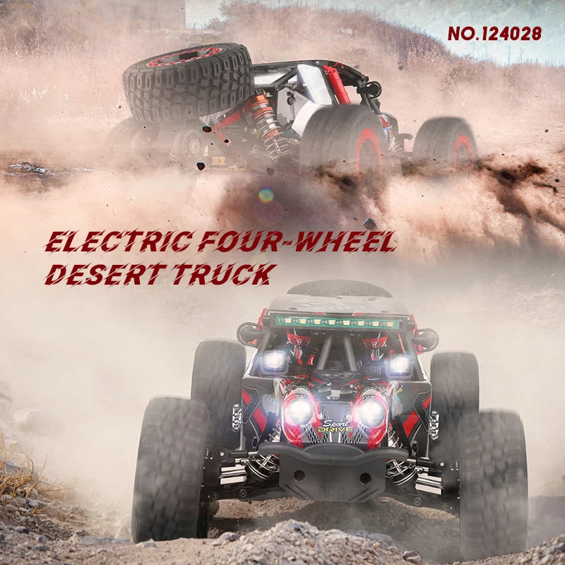 WLtoys 1/12 124028 RC Car 60KM/H High Speed 4WD Brushless Remote Control Vehicle 4x4 Off-road Crawler Model Toys for Adults