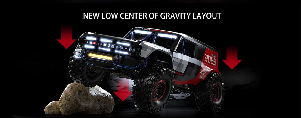 MJX HYPER GO H8P 1/8 Scale RC Car 3S Brushless RTR 4WD Off-Road Climbing Vehicle Simulation Remote Control Toys ﻿as Gift