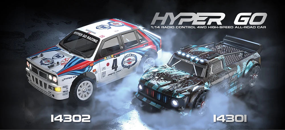 HYPER GO RC MJX 14304 14303 14302 High Speed Drift Car  With Gyroscope - Electric Toy for Kids Volkswagen Racing Gift
