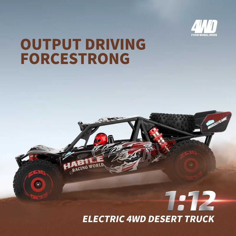 WLtoys 124016 124017 RC Car 75km/h High Speed Remote Control Crawler 2.4G Electric 4WD Off-Road Drift Climbing Racing Vehicle Toys Brushless Motor