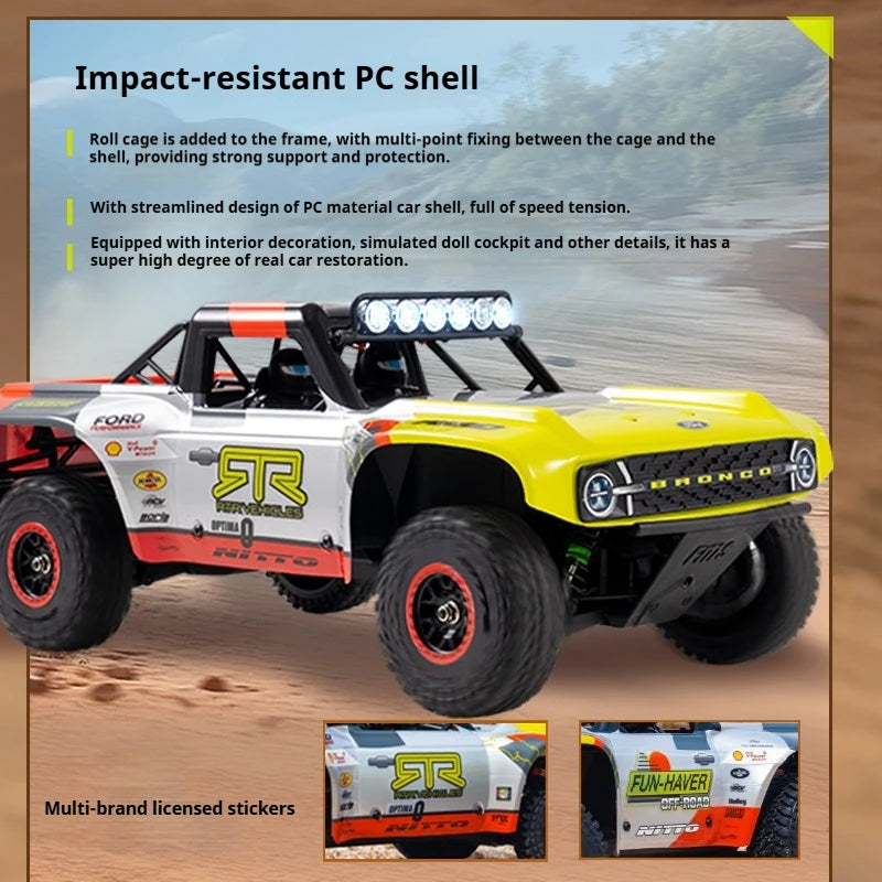 FMS Ford Fierce Horse 1/18 Brush Remote Control Short Truck Simulation RC Car Climbing Off-Road Vehicle Model Racing Car Toy