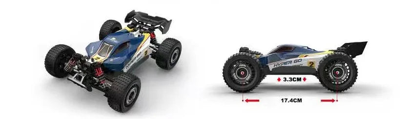 Hyper Go MJX1/16  16212 16213 16218 RC Car Brushless 4Wd Off Road High Speed Racing Climbing Remote Control For Adult Hobbyists
