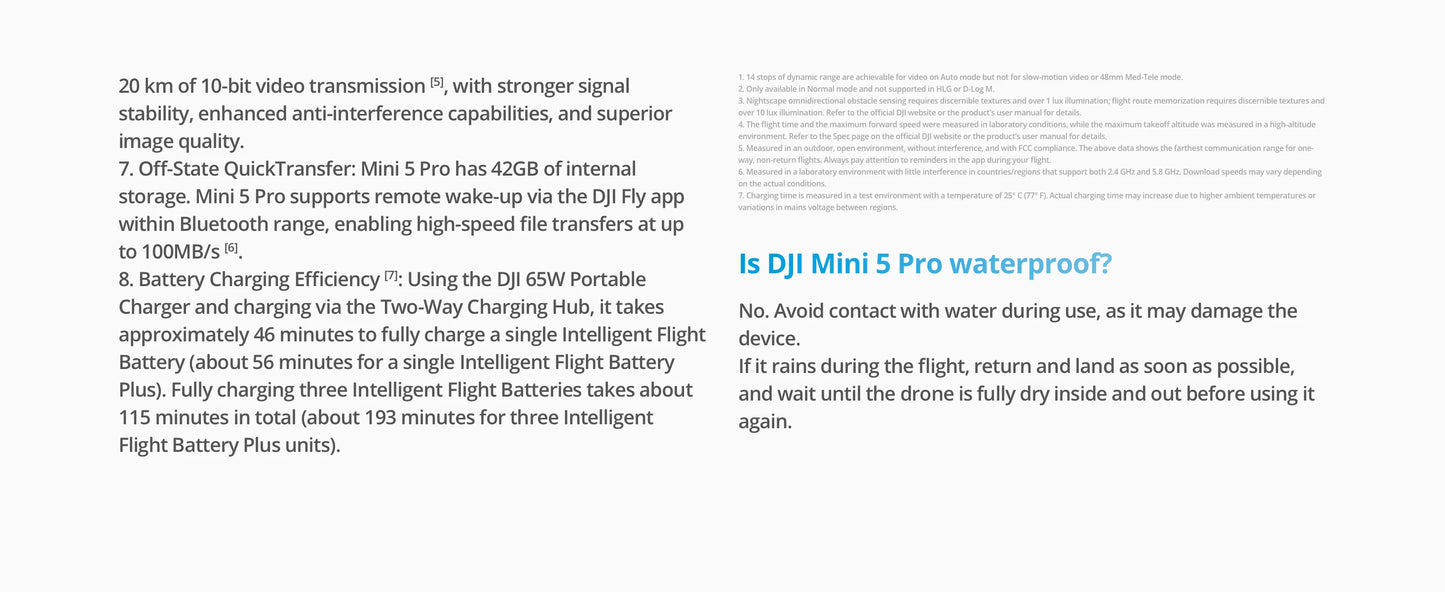 DJI Mini 5 Pro Fly More Combo Plus FPV Drone With Camera Strobe Light & Charger & Cleaning Kit Mini Drones 4k Professional Omnidirectional Obstacle Sensing ActiveTrack