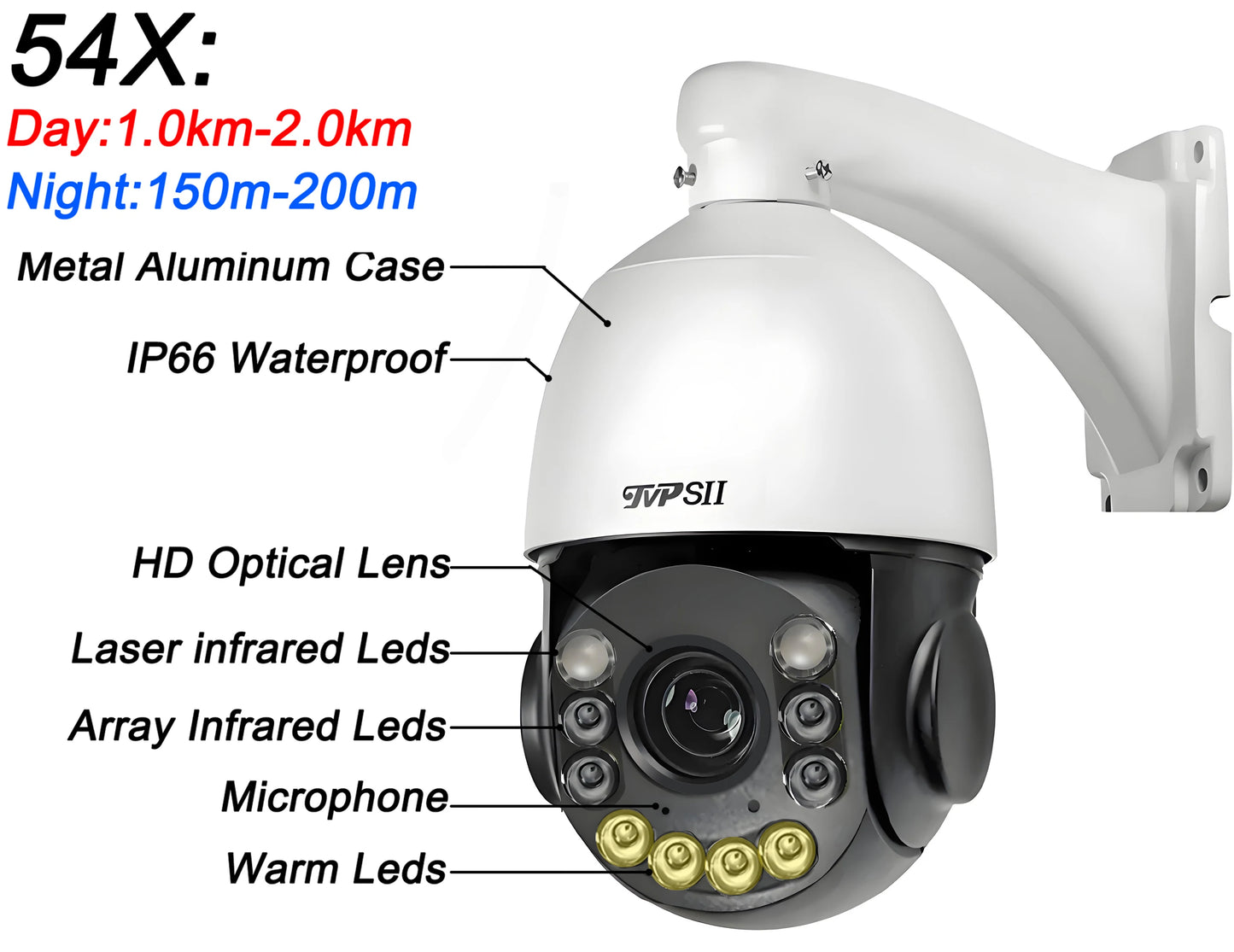 Laser Infrared Full Color Auto Tracking Cruise 8MP 4K 90X Optical Zoom 360° Onvif POE PTZ IP Surveillance Speed Dome Camera
