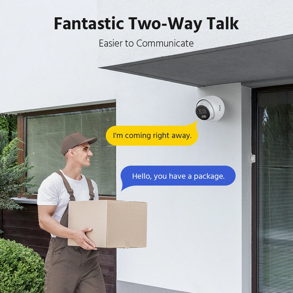 ANNKE 8Channel PoE Network Wired Surveillance System Kit with 3K 5MP Dual‑Light IP Cameras Smart Human/Vehicle Detection Two‑Way Audio Intercom H.265+ White Light & Audio Alarms, IP67 Weatherproof – Plug‑and‑Play fo