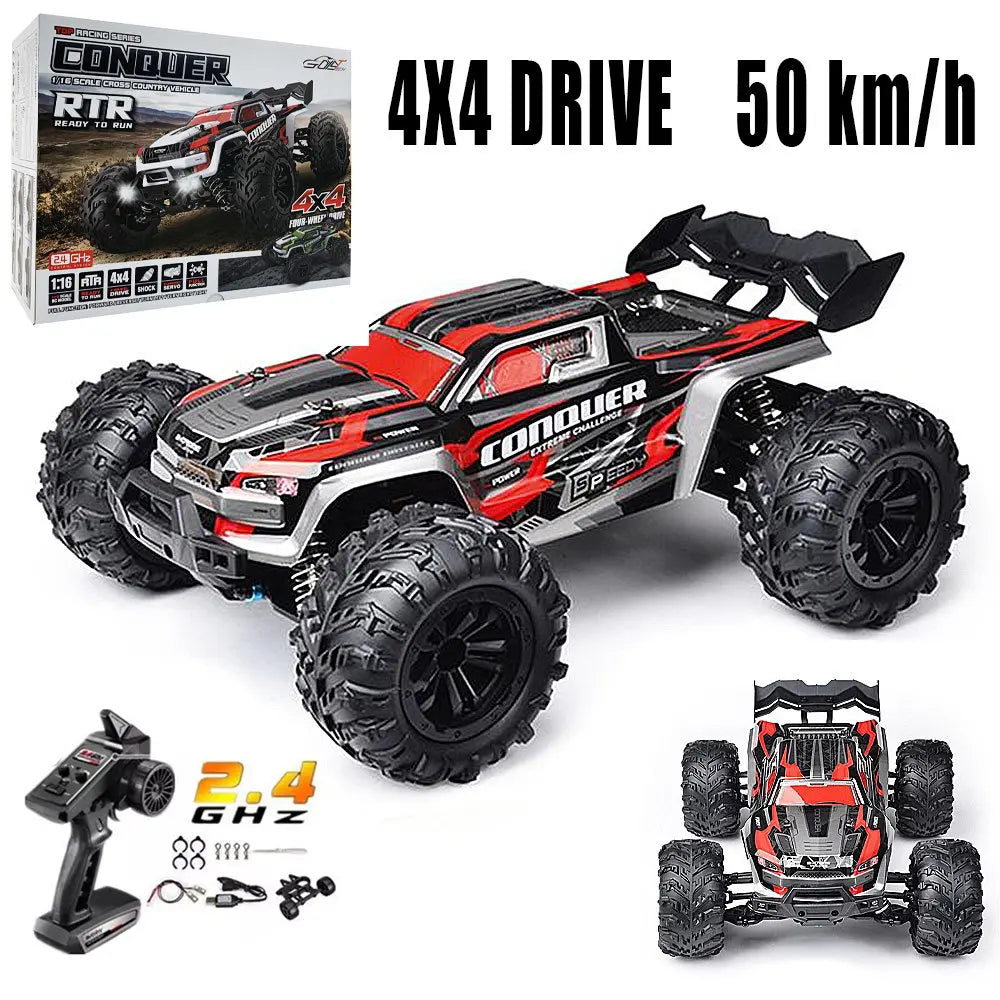 SCY 16102 1:16 Professional Drift Remote Control Car Full-Scale Brushless High-Speed 60km 4WD Competition Toy RC Car