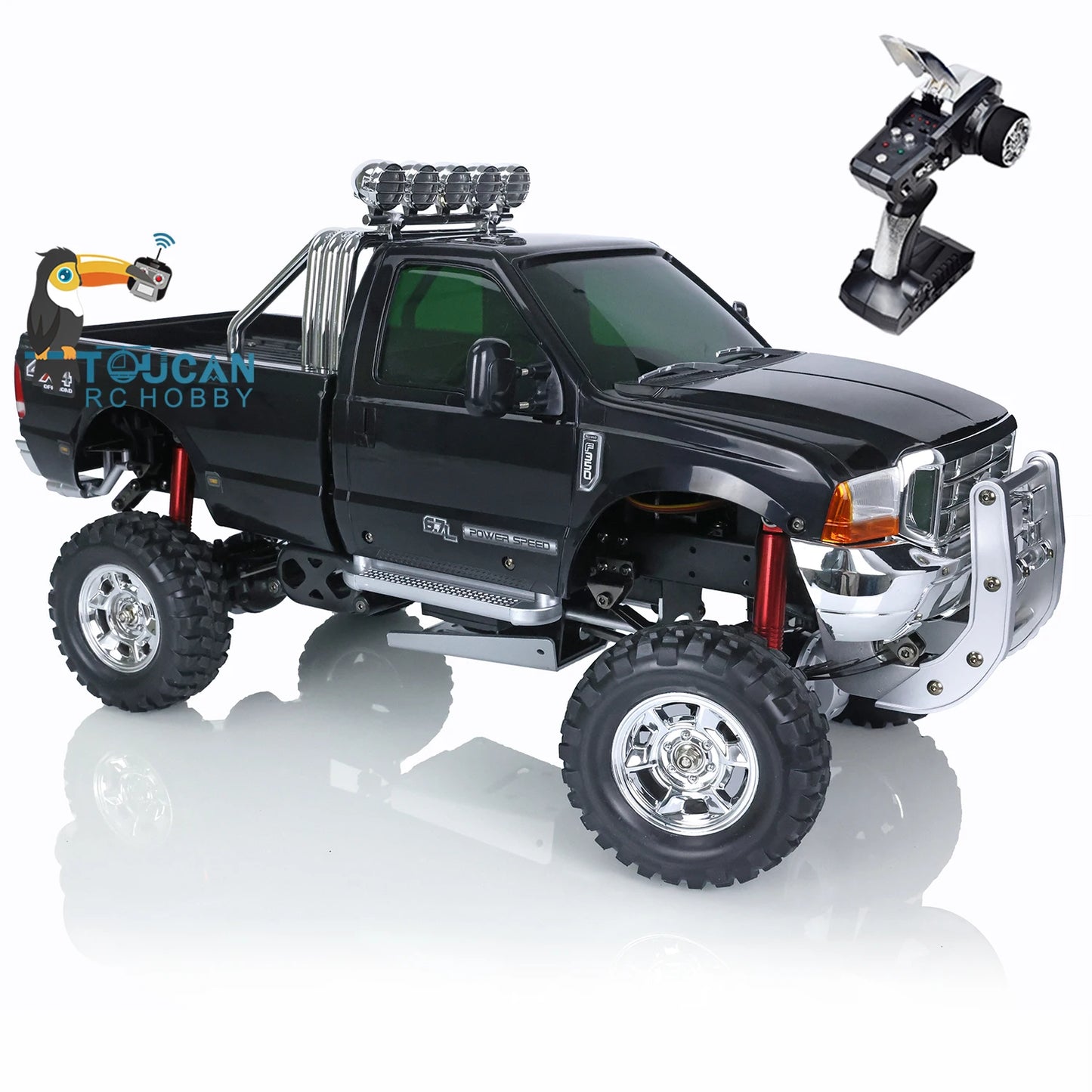 1/10 Off-road RC HG Pickup Truck P410 4*4 Rally Racing Crawler Car 2.4G Radio Motor ESC 540 Brushed Motor 160A Brushed ESC Model Car