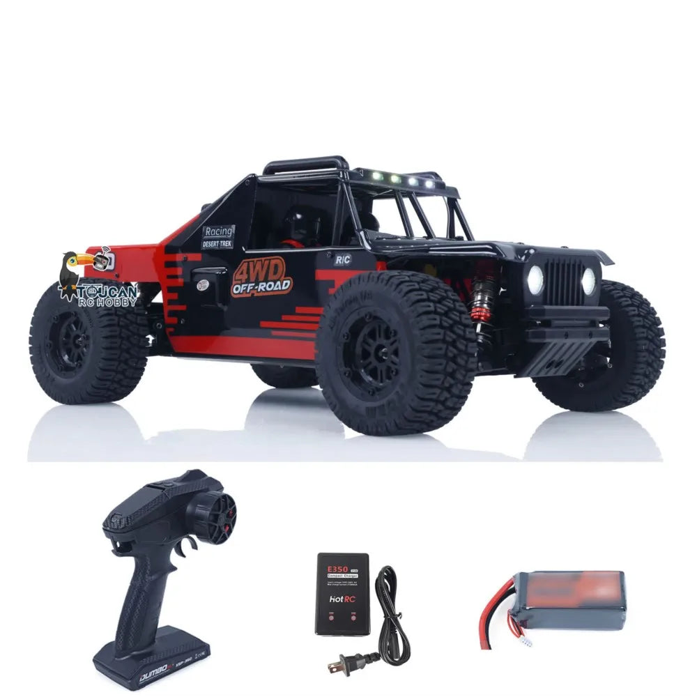 Toys 1/10 70KM/H Remote Control Car RC Brushless Electric Car Hobbywing 4*4 60A ESC 3 Differentials Metal Gears with Light System