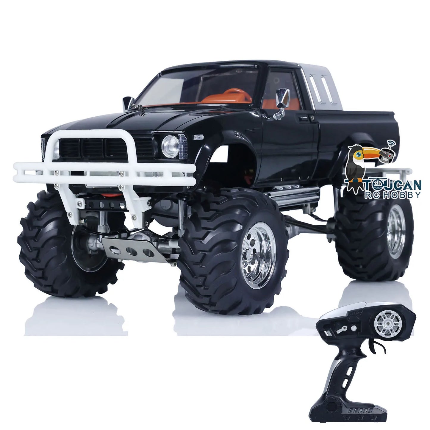 RTR HG 1/10 Off-road Vehicles RC Pickup Model 4*4 Rally Car Series Car Racing Crawler 2.4G Radio System Black