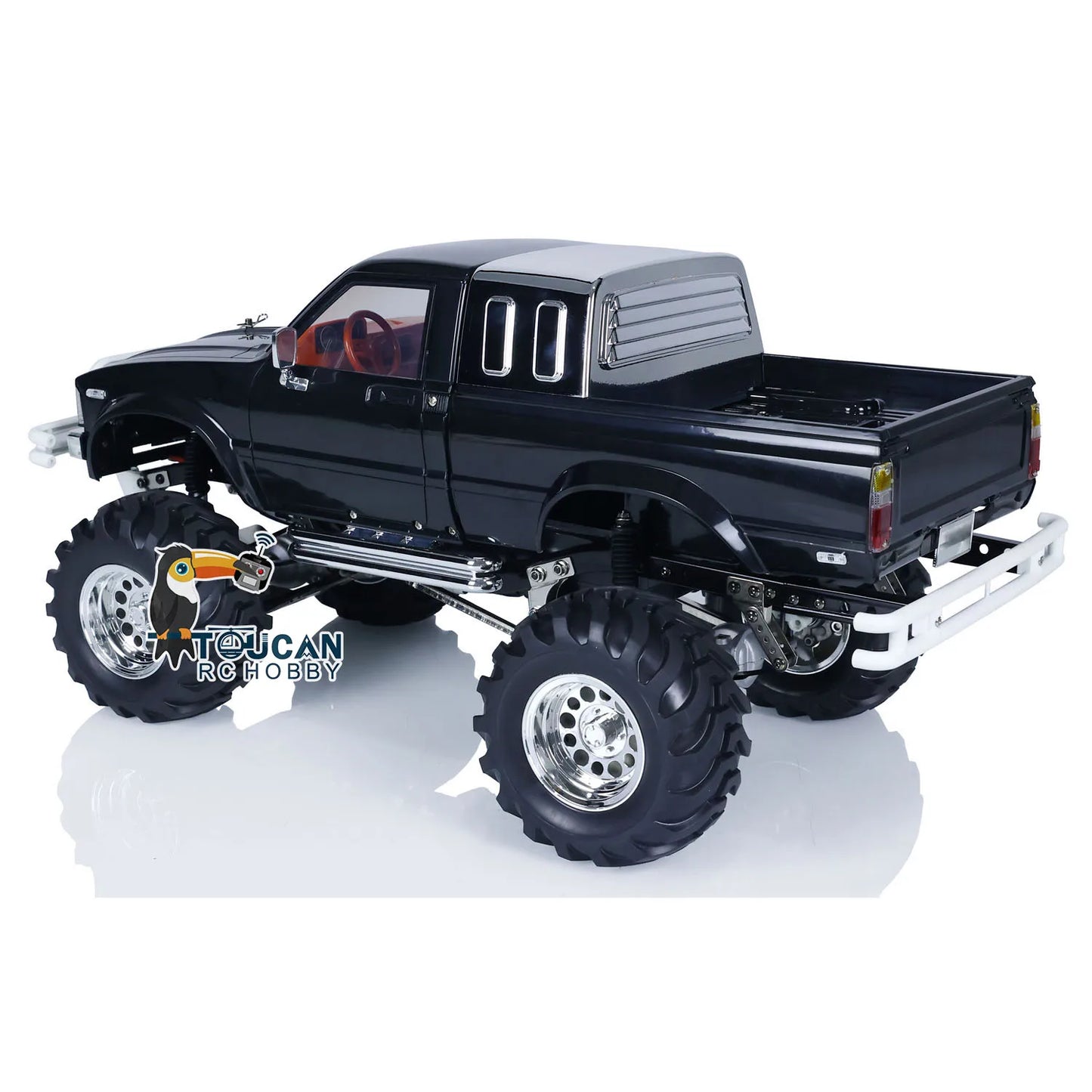 RTR HG 1/10 Off-road Vehicles RC Pickup Model 4*4 Rally Car Series Car Racing Crawler 2.4G Radio System Black