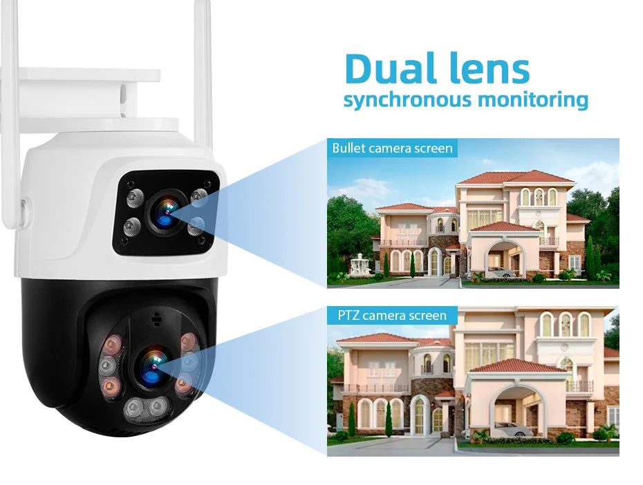 KERUI 6MP HD Dual Lens WIFI IP Camera 8CH NVR Wireless Home Security Camera System Kit Surveillance CCTV Night Vision